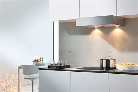 miele 24 stainless steel under-cabinet chimney hood da1260|miele 1260 ventilation hood.